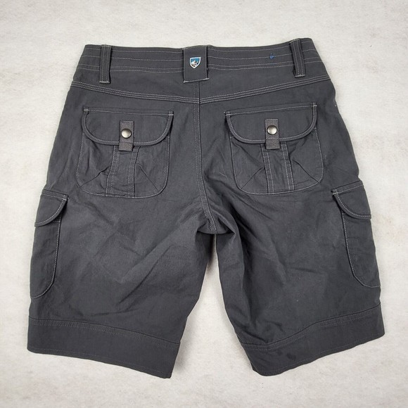 Kuhl Splash 11" Womens‎ Size 2 Grey Carbon Cargo Stretch Hiking Camping Shorts - Picture 8 of 9